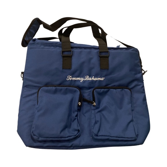 Tommy Bahama Insulated Cooler Tote Navy Blue. Looks new, barely used. - Picture 2 of 8